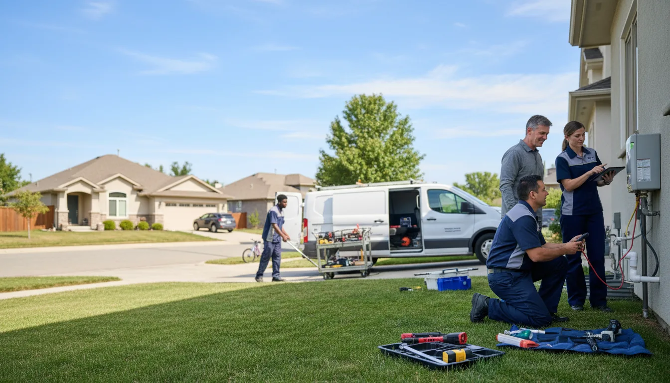 Tankless water heater service in Ramona, KS